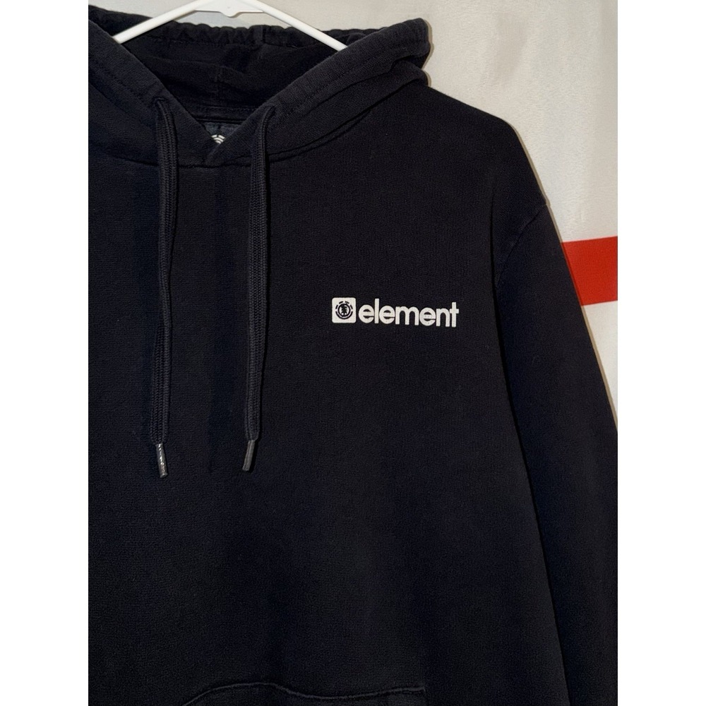 Element Hoodie Mens XL Black Skateboards Pullover Sweatshirt Y2K - Picture 2 of 6